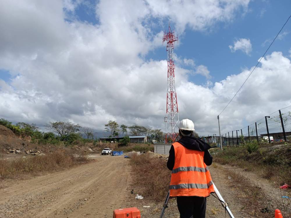 Control de verticalidad de torre de telecomunicaciones, Matagalpa